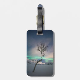 Etiqueta Para Maletas Árbol de luces boreales