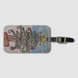 Etiqueta Para Maletas Árbol de Navidad