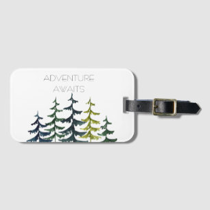 Etiqueta Para Maletas Árbol de pino  Apuestas de aventura