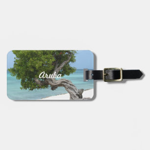 Etiqueta Para Maletas Árbol Divi Divi en Aruba