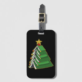 Etiqueta Para Maletas Árbol navideño de reserva IV