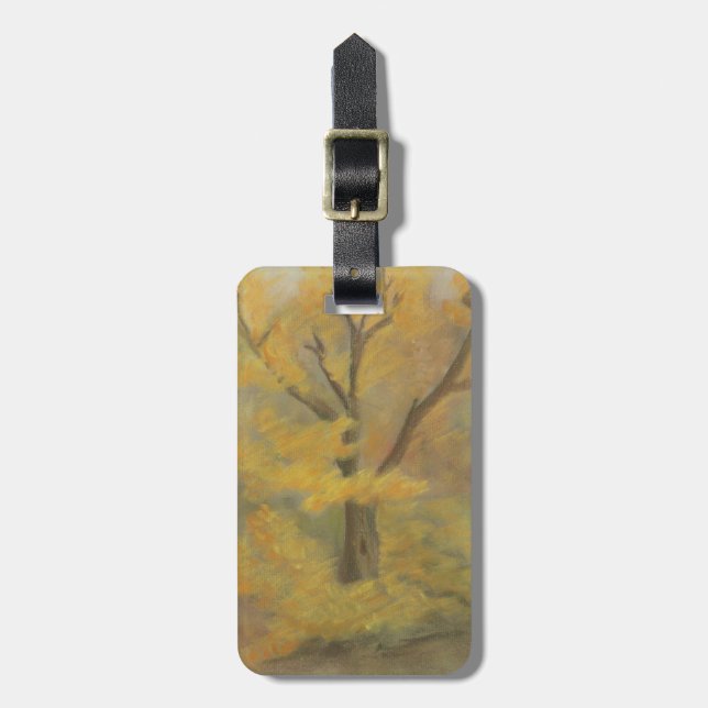 Etiqueta Para Maletas Árbol otoñal (Frente Vertical)