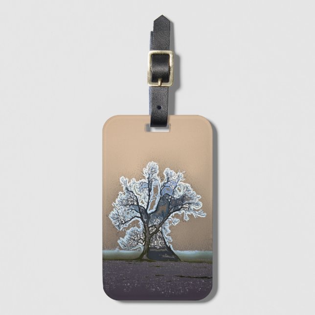 ETIQUETA PARA MALETAS ÁRBOL ÚNICO (Anverso vertical)