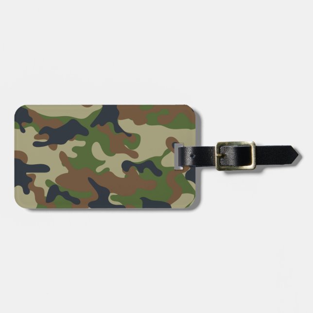 Etiqueta Para Maletas Arbolado Camo (Frente Horizontal)
