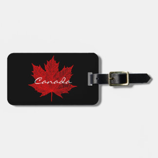Etiqueta Para Maletas Arce rojo Hoja-Canadá