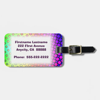 Etiqueta Para Maletas Arco iris psico