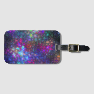 Etiqueta Para Maletas Arcoiris fractal