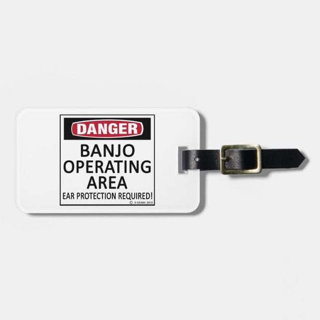 Etiqueta Para Maletas Área de operaciones de Banjo (Frente Horizontal)