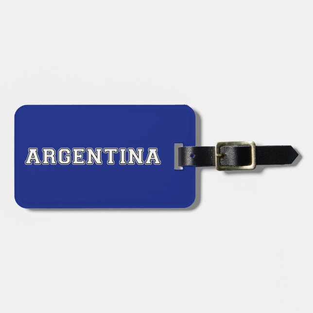 Etiqueta Para Maletas Argentina (Frente Horizontal)