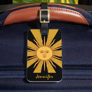 Etiqueta Para Maletas Argentina Sol Dorado, Sol de Mayo / Viaje