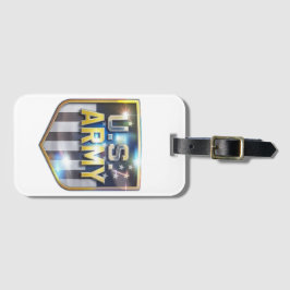 Etiqueta Para Maletas Army Flag Shield Luggage Tag