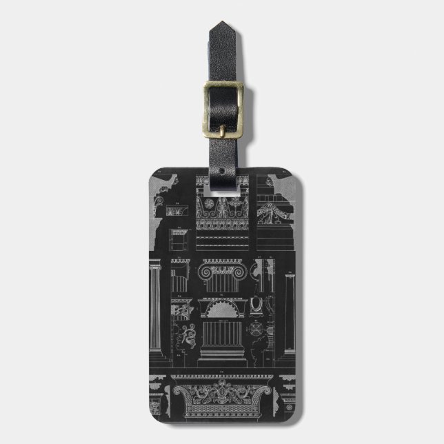Etiqueta Para Maletas Arquitectura gráfica IV (Frente Vertical)