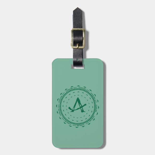 Etiqueta Para Maletas Arrow | Starling City Arrow Logo (Frente Vertical)