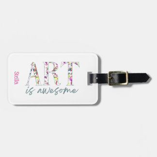 Etiqueta Para Maletas Art is Awesome Personalized 