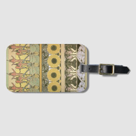 Etiqueta Para Maletas Art nouveau alphonse・fuschia girasol flora