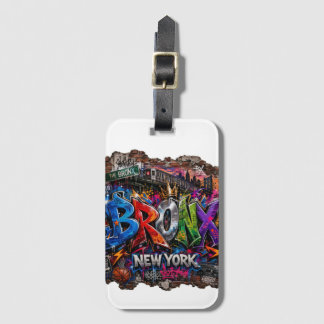 Etiqueta Para Maletas Arte callejero graffiti urbano del Bronx Nueva Yor