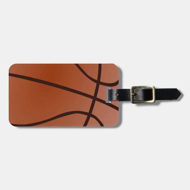 Etiqueta Para Maletas Arte de baloncesto (Frente Horizontal)