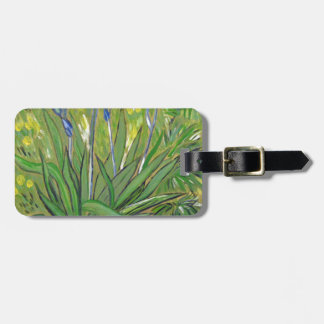 Etiqueta Para Maletas arte de Van Gogh Iris, reproducción acrílica