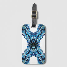 Arte fluido de pintura acrílica abstracta azul abi