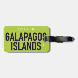 Etiqueta Para Maletas Arte poster de viajes vintage de las Islas Galápag