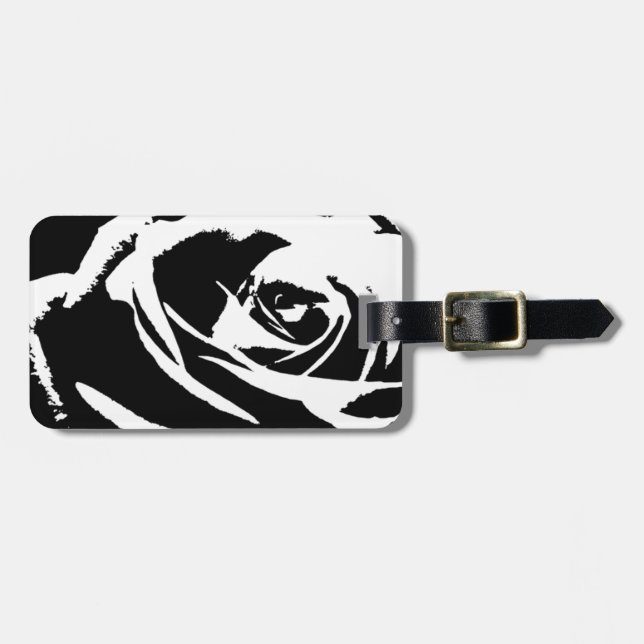 Etiqueta Para Maletas Arte Rosa posterizado (Frente Horizontal)