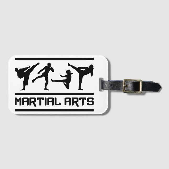 Etiqueta Para Maletas Artes marciales (Anverso horizontal)