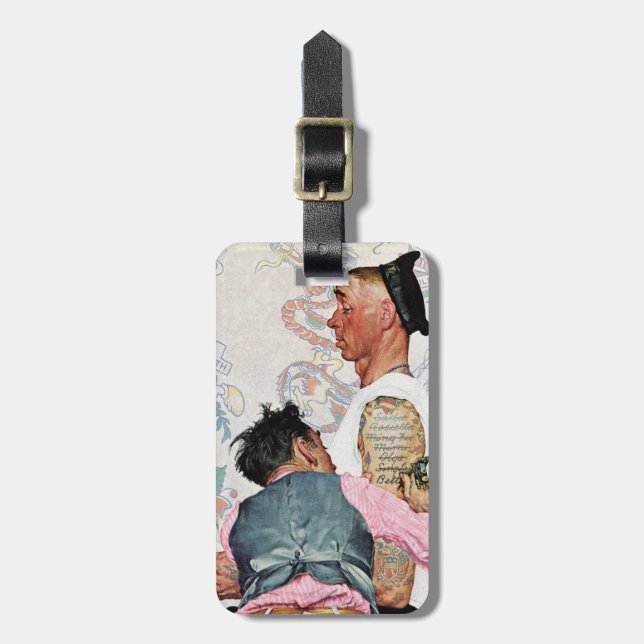 Etiqueta Para Maletas Artista del tatuaje (Frente Vertical)