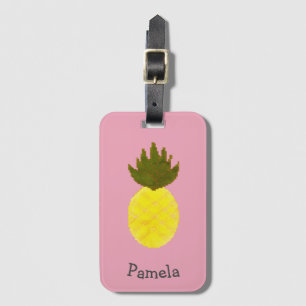 Etiqueta Para Maletas Artsy Summertime Pineapple