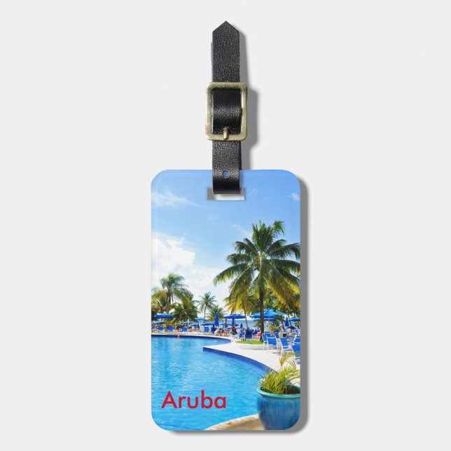 Etiqueta Para Maletas Aruba (Frente Vertical)