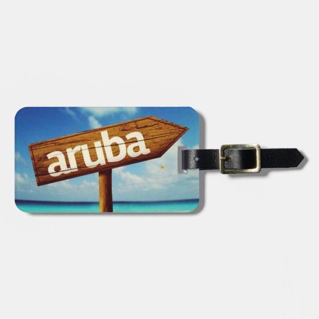 Etiqueta Para Maletas Aruba (Frente Horizontal)