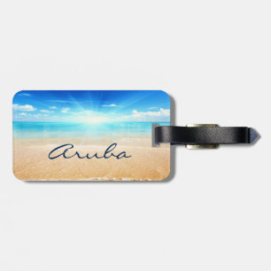 Etiqueta Para Maletas Aruba Beach Sunrise
