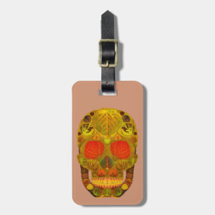 Etiqueta Para Maletas Aspen Leaf Skull 12