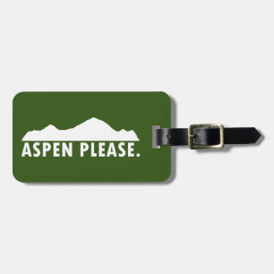 Etiqueta Para Maletas Aspen Please