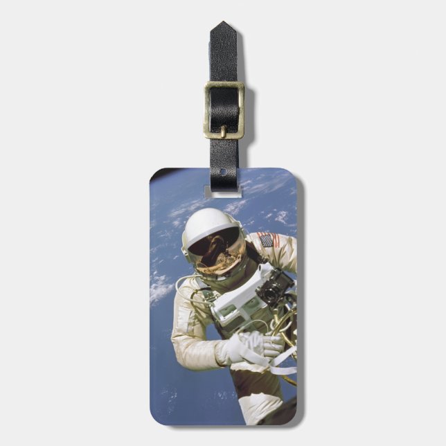 Etiqueta Para Maletas Astronauta americano (Frente Vertical)
