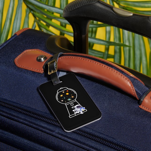 Etiqueta Para Maletas Astronauta de Gumball (Anverso In situ 1)