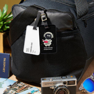 Etiqueta Para Maletas astronauta editable