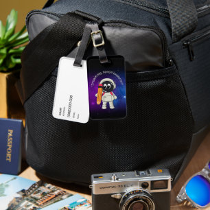 Etiqueta Para Maletas astronauta editable