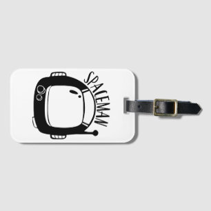 Etiqueta Para Maletas Astronauta Vintage