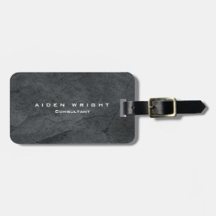 Etiqueta Para Maletas Atractivo Gris Moderno Minimalista