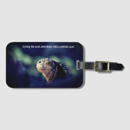 Etiqueta Para Maletas Atrapada en el acto iguana marina