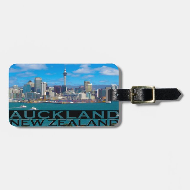 Etiqueta Para Maletas Auckland (Frente Horizontal)