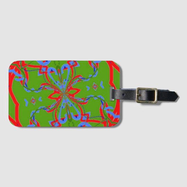 Etiqueta Para Maletas Audson Green (Anverso horizontal)