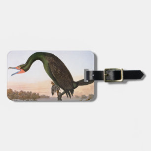 Etiqueta Para Maletas Audubon: Cormorán con cresta doble