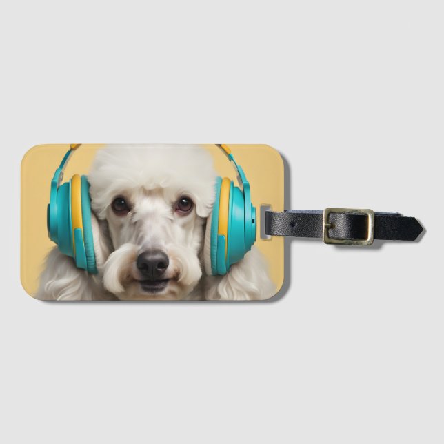 Etiqueta Para Maletas Auriculares con cartón (Anverso horizontal)
