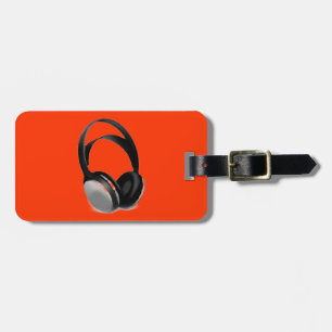 Etiqueta Para Maletas Auriculares de Pop Art