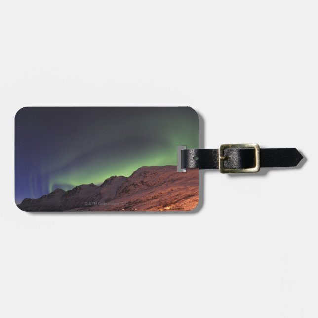 Etiqueta Para Maletas Aurora boreal (Frente Horizontal)