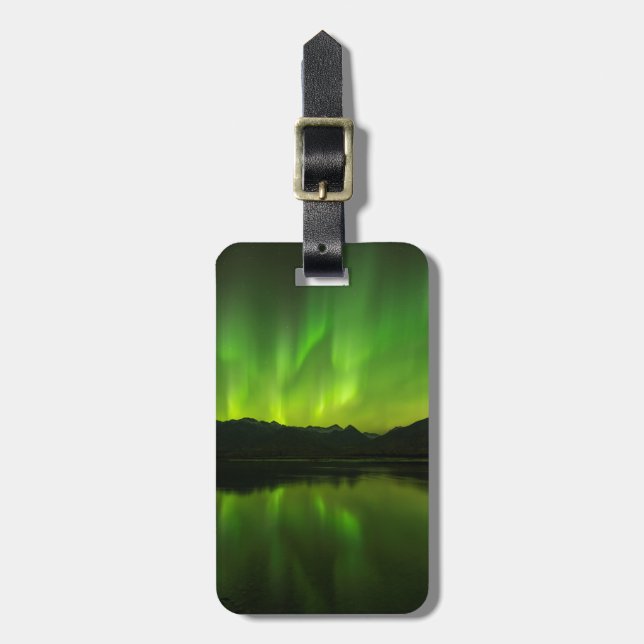 Etiqueta Para Maletas Aurora parpadeante (Frente Vertical)