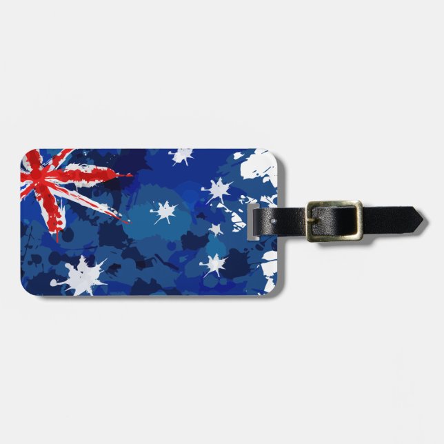 Etiqueta Para Maletas Australia (Frente Horizontal)