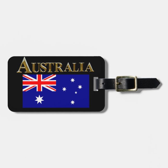 ETIQUETA PARA MALETAS AUSTRALIA (Frente Horizontal)