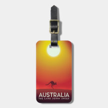 Australia " La tierra bajo" impresión de vacacione